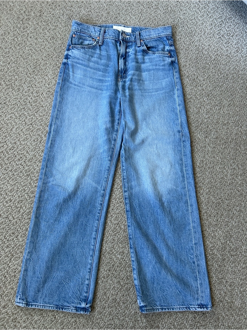 MOTHER The Dodger Flood Jeans in Light Blue Wash